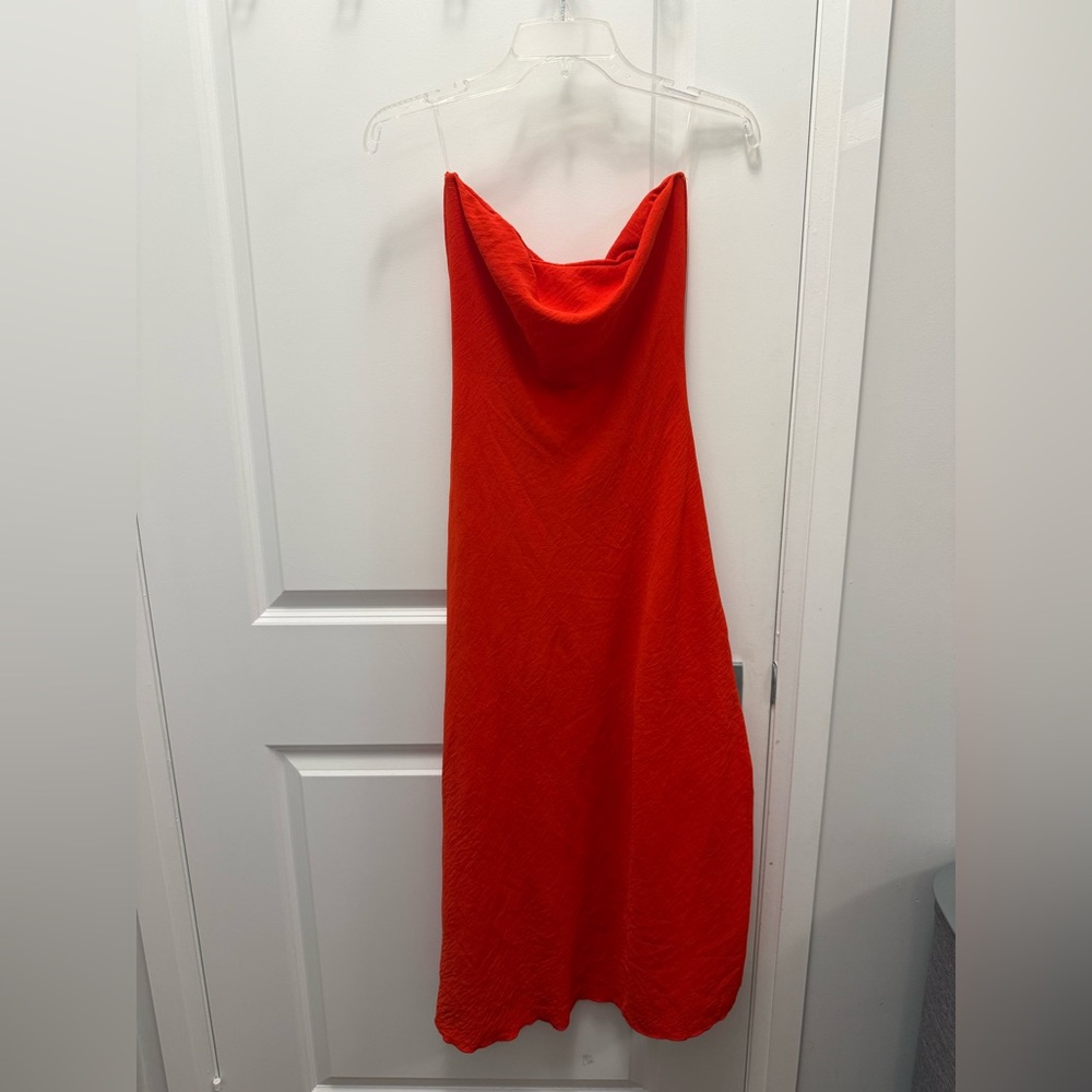 Strapless Red Dress